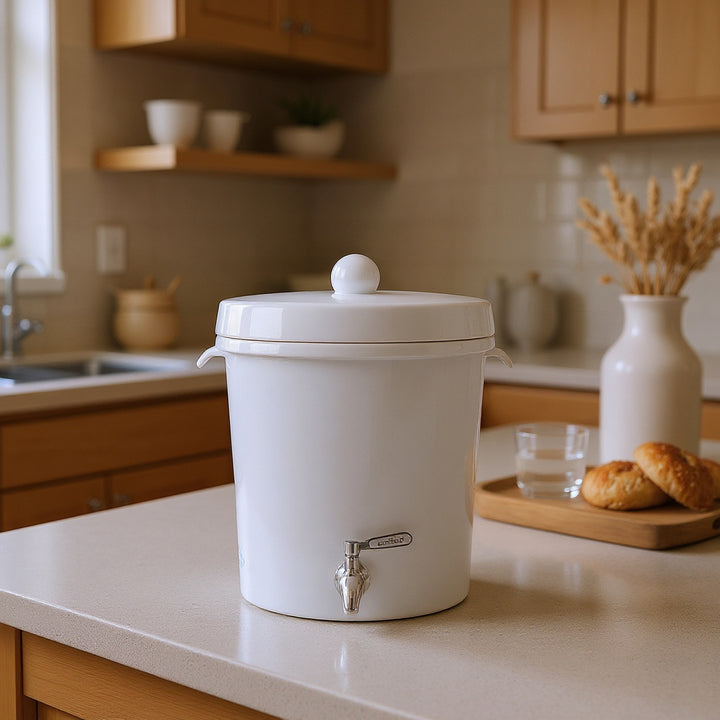 Ecofiltro Purificador, Dispensador y Filtro de Agua Cerámica Mediano (8 L)