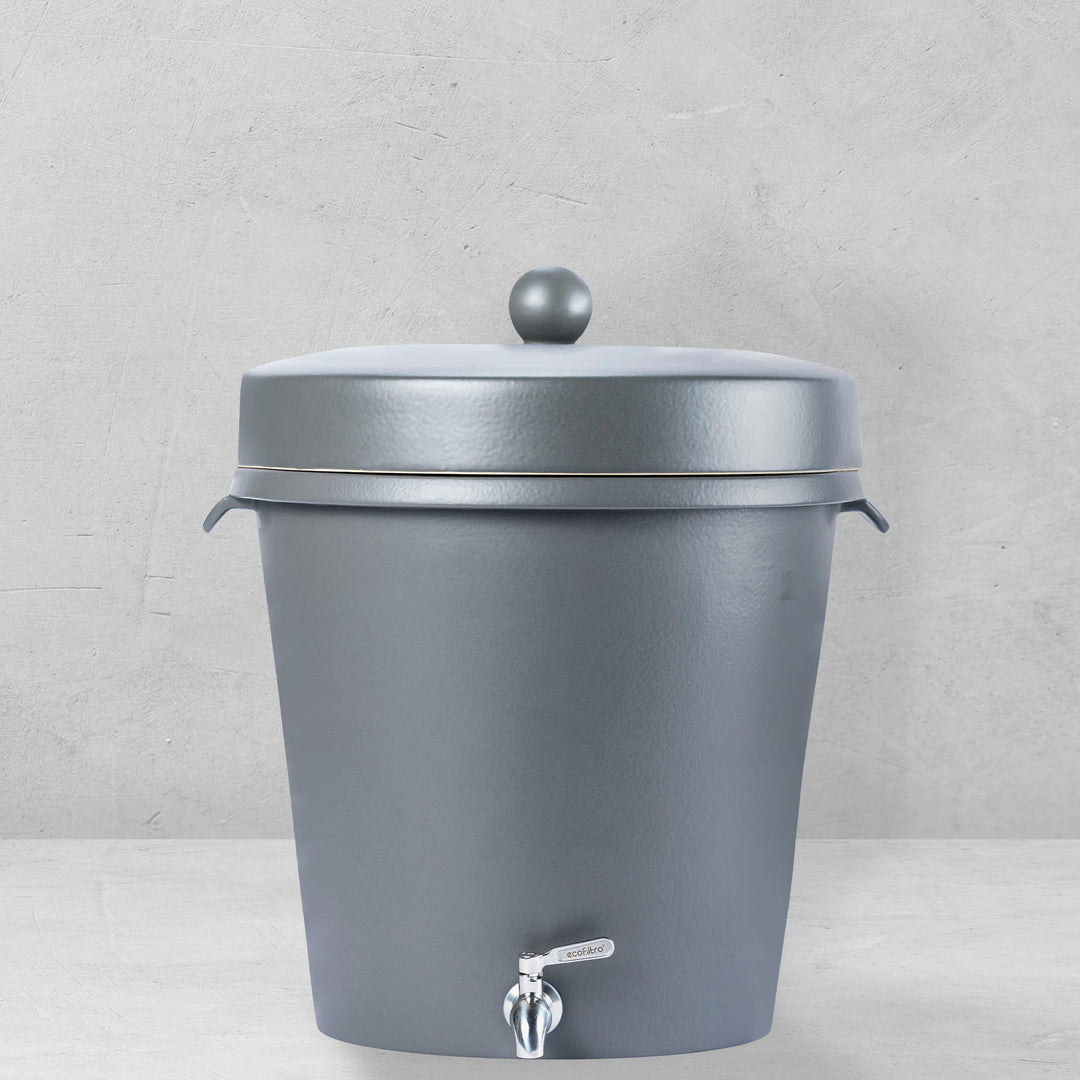 Ecofiltro Purificador, Dispensador y Filtro de Agua Cerámica Grande (20 L) Edición Decorados