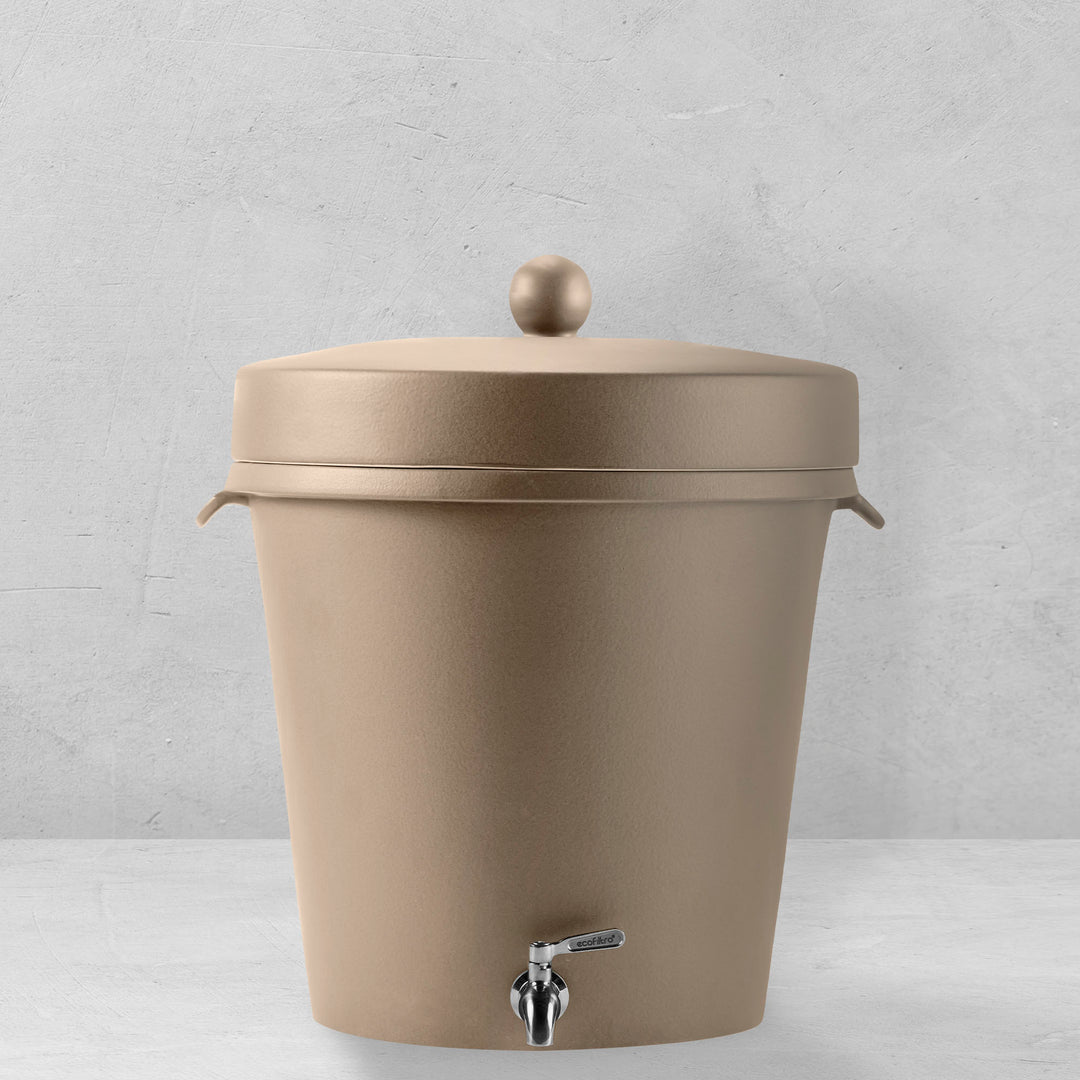 Ecofiltro Purificador, Dispensador y Filtro de Agua Cerámica Grande (20 L) Edición Decorados