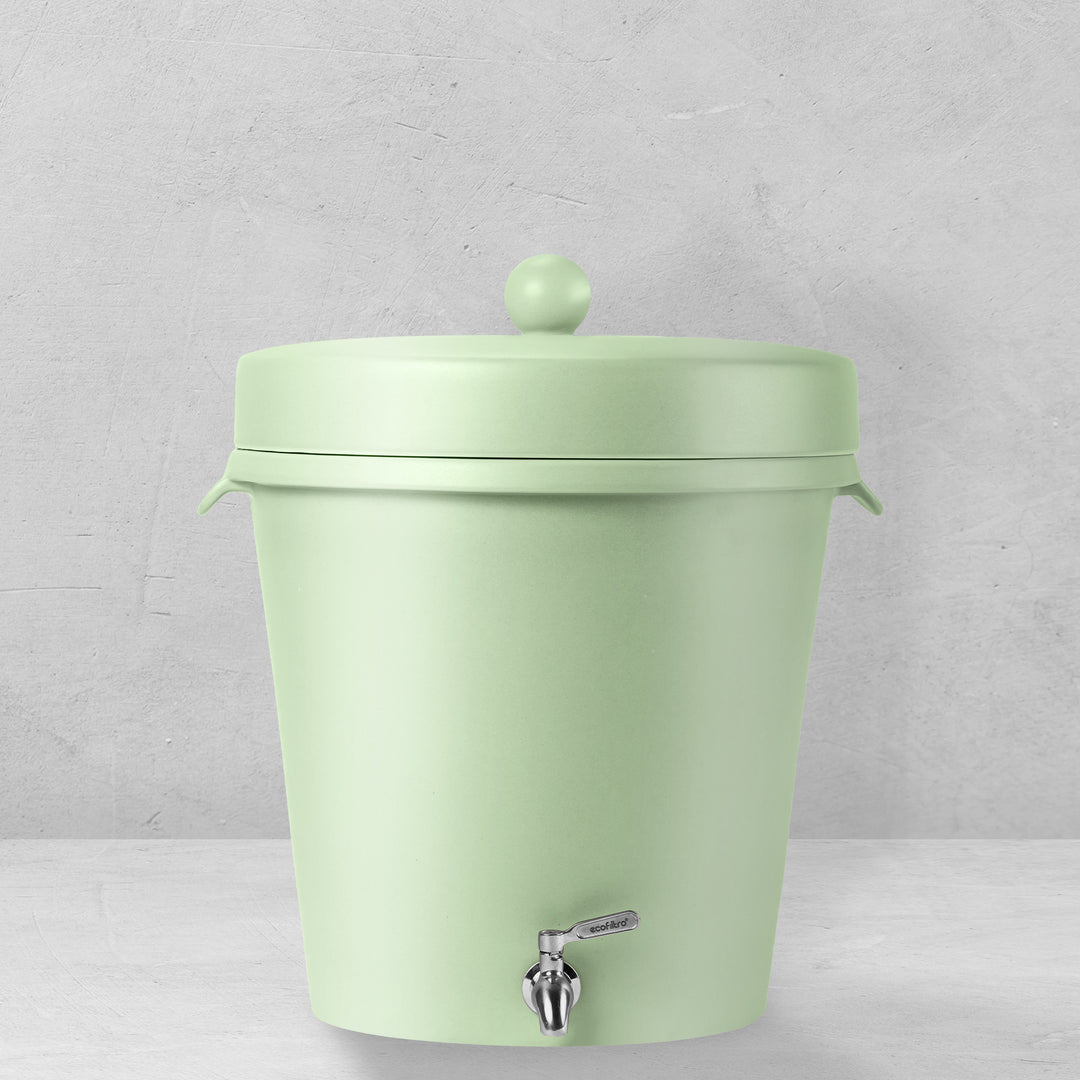 Ecofiltro Purificador, Dispensador y Filtro de Agua Cerámica Grande (20 L) Edición Decorados