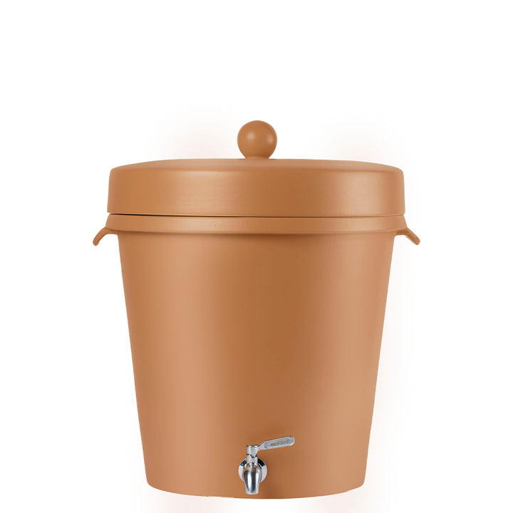 Ecofiltro Purificador, Dispensador y Filtro de Agua Cerámica Grande (20 L) Edición Decorados