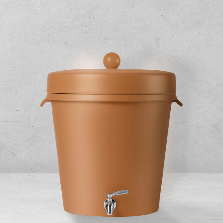 Ecofiltro Purificador, Dispensador y Filtro de Agua Cerámica Grande (20 L) Edición Decorados