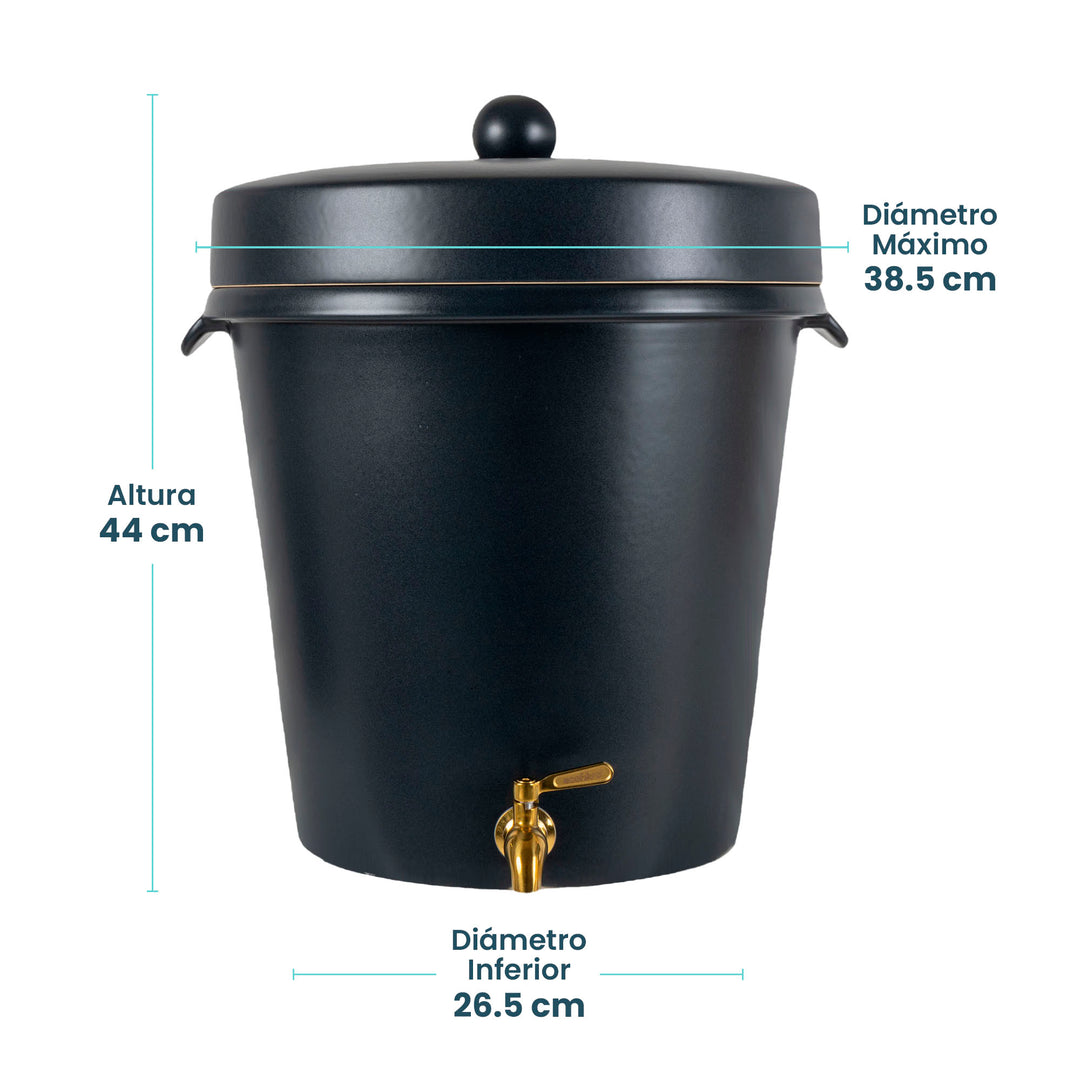 Ecofiltro Purificador, Dispensador y Filtro de Agua Cerámica Grande (20 L) Edición Especial - Outlet
