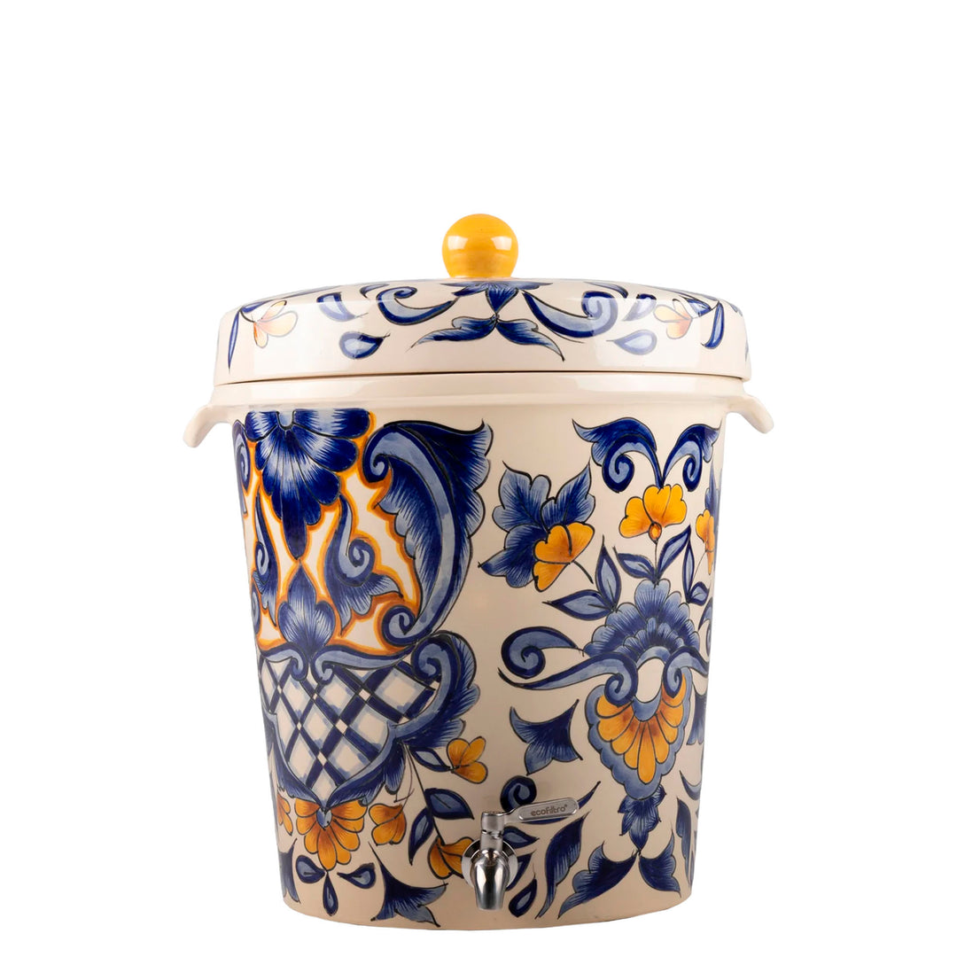 Ecofiltro Purificador, Dispensador y Filtro de Agua Cerámica Grande (20 L) Edición Decorados