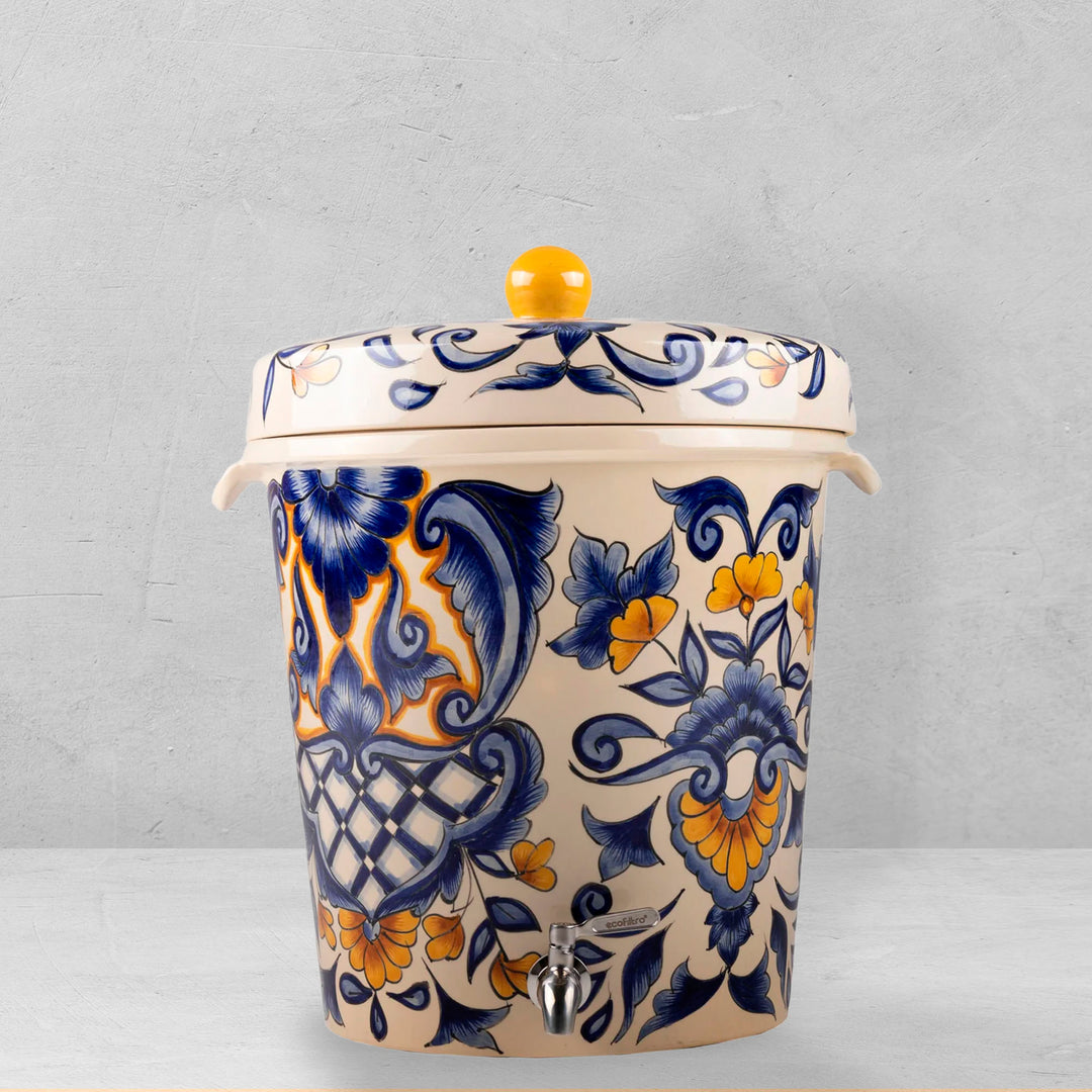 Ecofiltro Purificador, Dispensador y Filtro de Agua Cerámica Grande (20 L) Edición Decorados