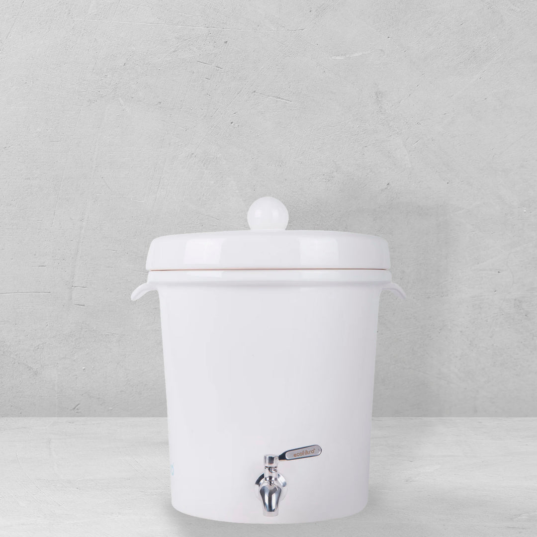 Ecofiltro Purificador, Dispensador y Filtro de Agua Cerámica Mediano (8 L)