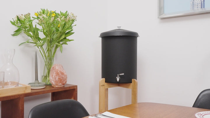 Ecofiltro Purificador, Dispensador y Filtro de Agua Peltre Grande (27 L)