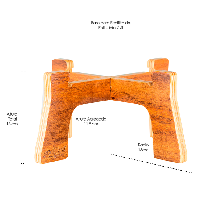 Base de sobremesa Diseño 1 para Ecofiltro Peltre Mini (5.5 L)
