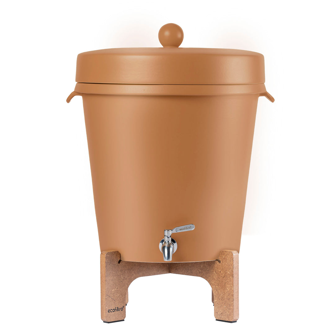 Ecofiltro Purificador, Dispensador y Filtro de Agua Cerámica Grande (20 L) Edición Decorados