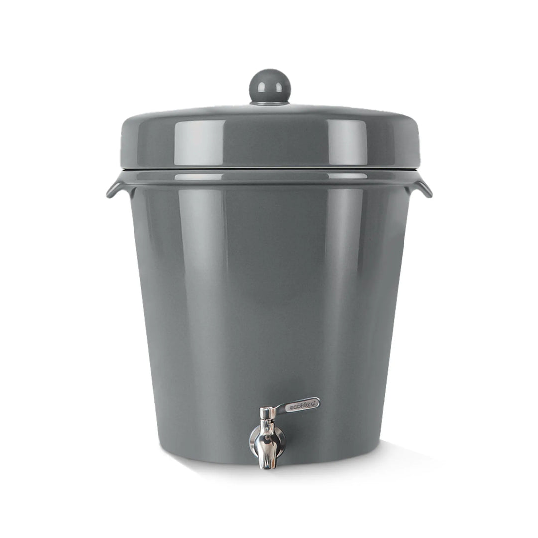 Ecofiltro Cerámica Grande (20 L) Gris Oxford Brillante-Ecofiltro México