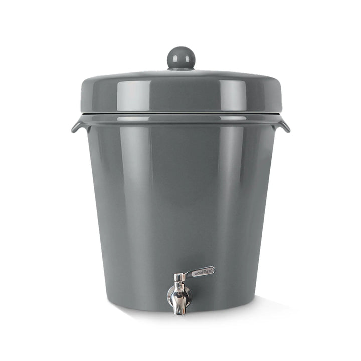 Ecofiltro Cerámica Grande (20 L) Gris Oxford Brillante-Ecofiltro México
