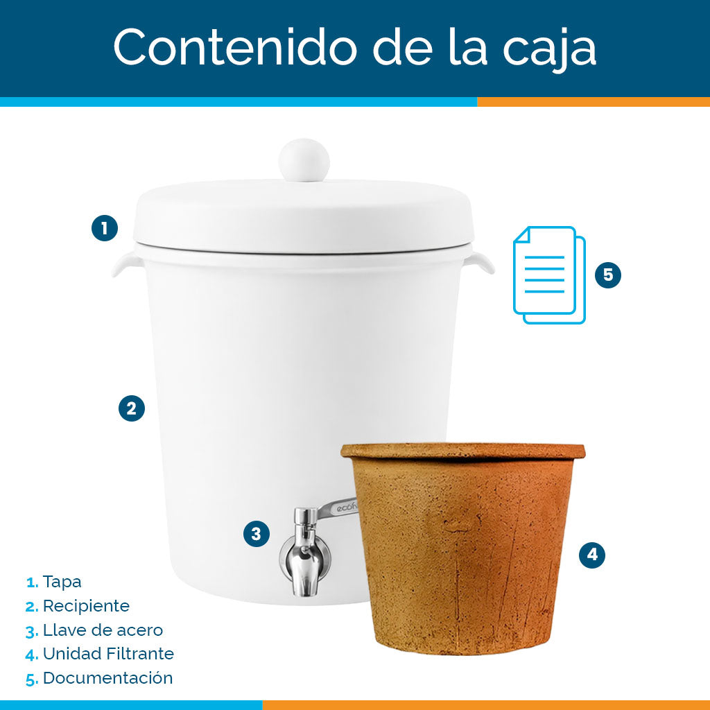 Ecofiltro Cerámica Mediano (8 L) Edición Especial