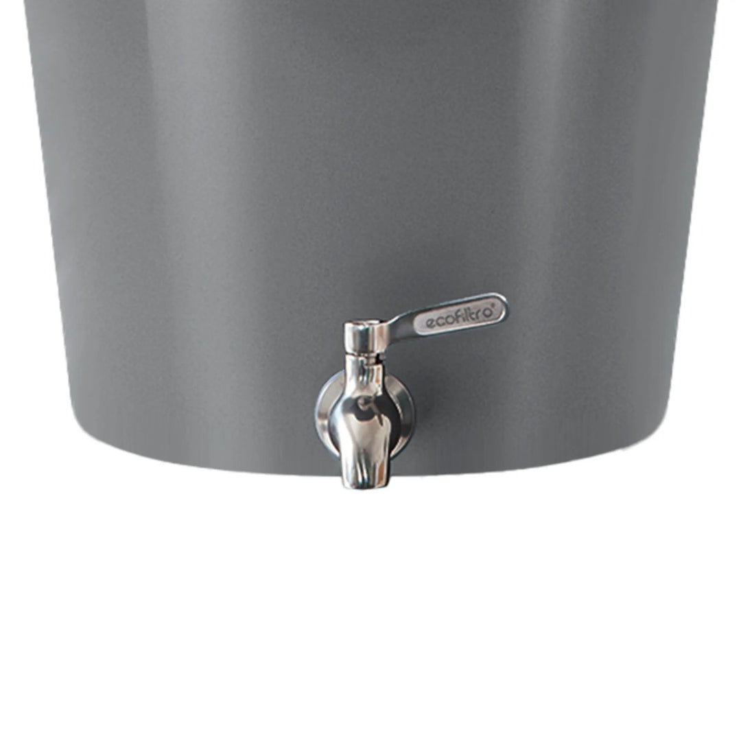 Ecofiltro Cerámica Grande (20 L) Gris Oxford Brillante-Ecofiltro México