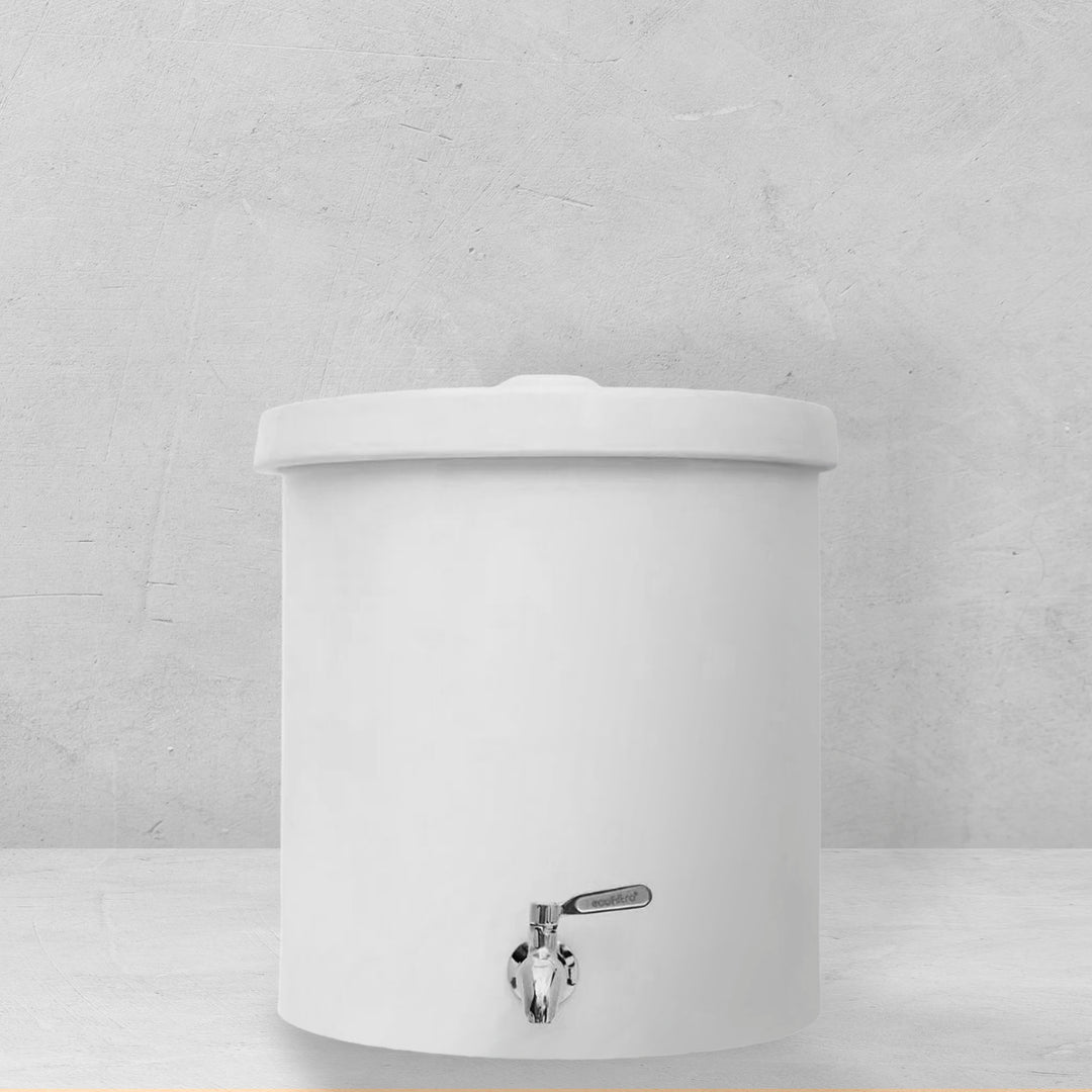 Ecofiltro Purificador, Dispensador y Filtro de Agua Cerámica 15 L Blanco Brillante