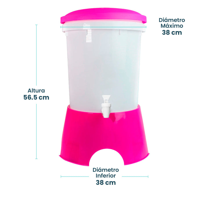 Ecofiltro Purificador, Dispensador y Filtro de Agua Colors Grande (20 L)