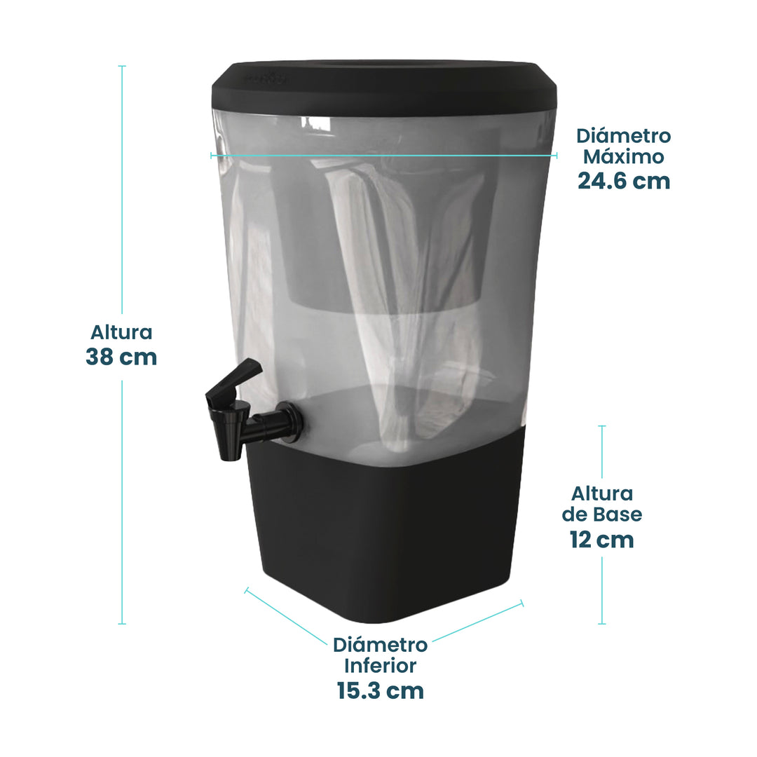 Ecofiltro Purificador Dispensador y Filtro de Agua Twist (10 L)