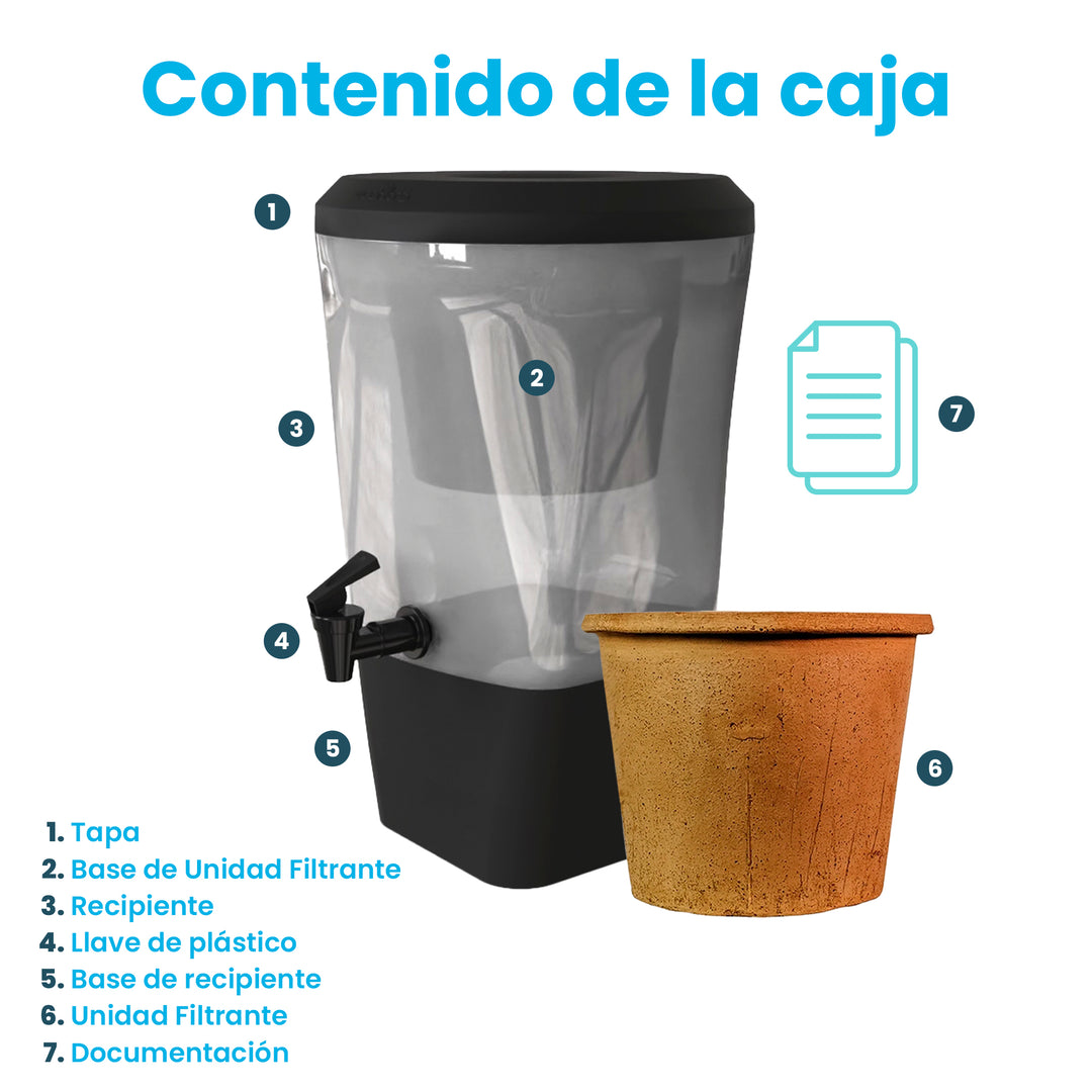 Ecofiltro Purificador Dispensador y Filtro de Agua Twist (10 L)