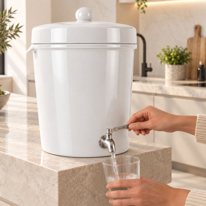 Ecofiltro Cerámica Grande (20 L) Blanco