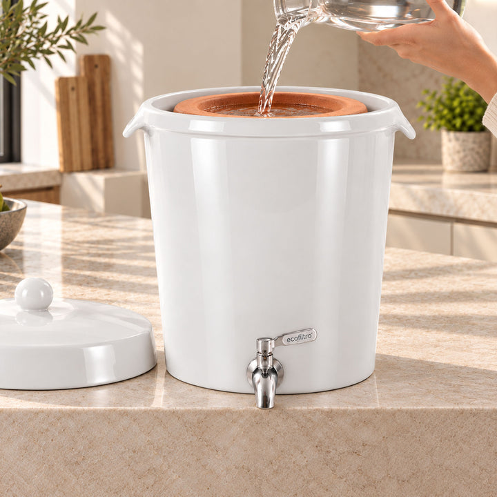 Ecofiltro Cerámica Grande (20 L) Blanco