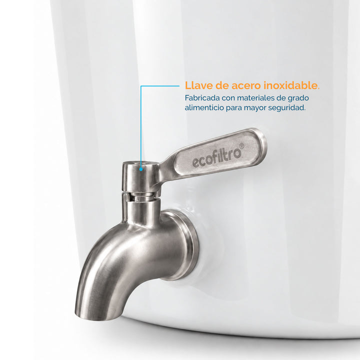 Ecofiltro Cerámica Grande (20 L) Blanco