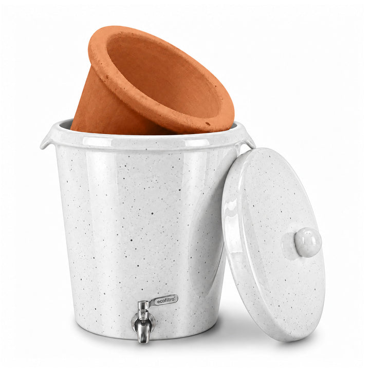 Ecofiltro Cerámica Grande (20 L) Blanco Puntos