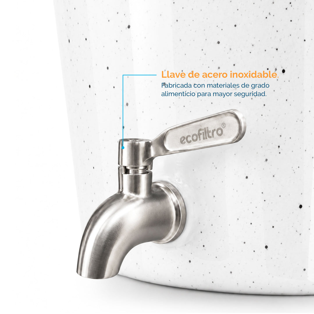Ecofiltro Cerámica Grande (20 L) Blanco Puntos