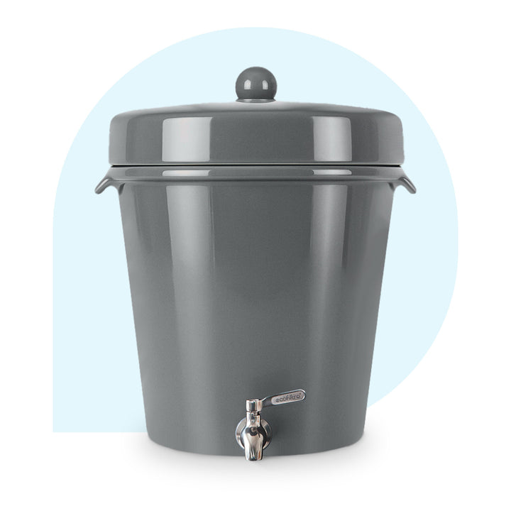Ecofiltro Cerámica Grande (20 L) Gris Oxford Brillante