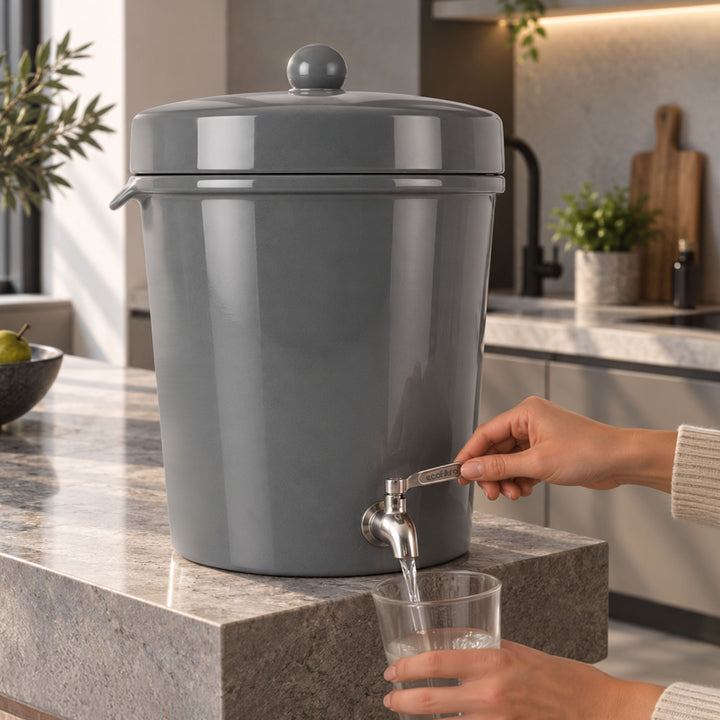 Ecofiltro Cerámica Grande (20 L) Gris Oxford Brillante