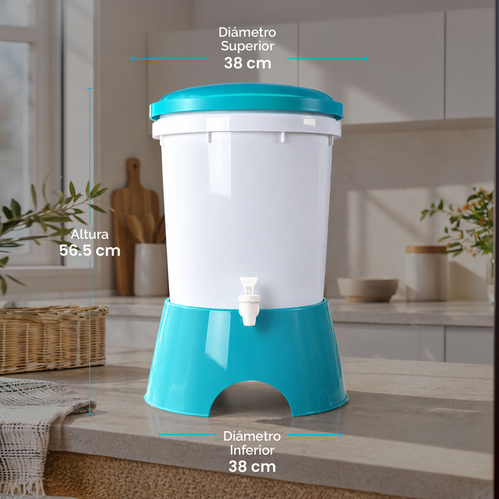 Ecofiltro Colors Grande (20 L) Azul Celeste