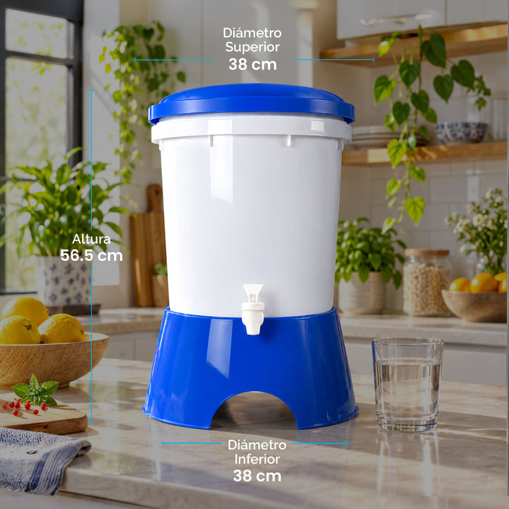 Ecofiltro Colors Grande (20 L) Azul Oscuro
