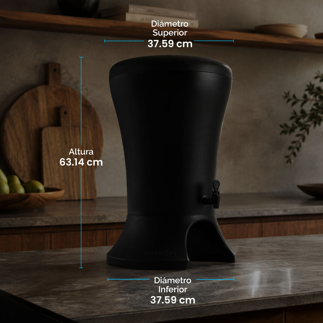 Ecofiltro Mazari Grande (30 L) Negro